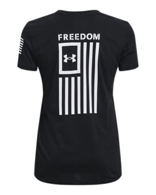 Under Armour 1333371 Women's Athletic UA Freedom Flag T-Shirt Short Sleeve Tee